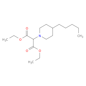 Propanedioic acid, (4-pentyl-1-piperidinyl)-, diethyl ester