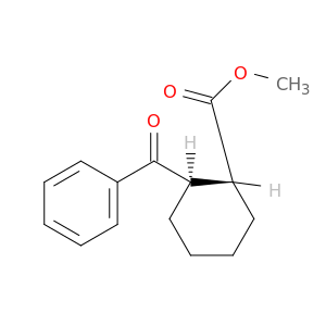 Cyclohexanecarboxylic acid, 2-benzoyl-, methyl ester, trans-