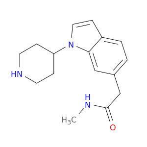 1H-Indole-6-acetamide, N-methyl-1-(4-piperidinyl)-