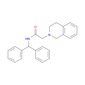 2(1H)-Isoquinolineacetamide, N-(diphenylmethyl)-3,4-dihydro-