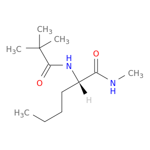 Hexanamide, 2-[(2,2-dimethyl-1-oxopropyl)amino]-N-methyl-, (S)-