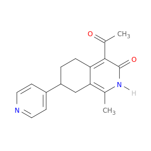 3(2H)-Isoquinolinone,4-acetyl-5,6,7,8-tetrahydro-1-methyl-7-(4-pyridinyl)-