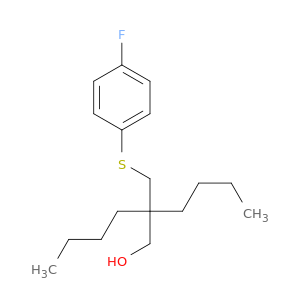 2-Butyl-2-(((4-fluorophenyl)thio)methyl)hexan-1-ol