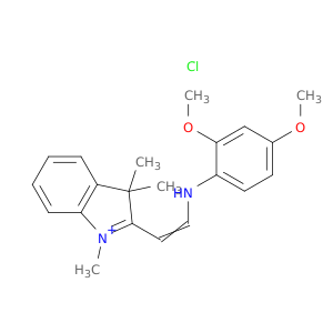 3h-indolium, 2-(2-(2,4-dimethoxyanilino)vinyl)-1,3,3-trimethyl-, chloride(8ci)
