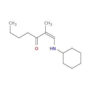 1-Hepten-3-one, 1-(cyclohexylamino)-2-methyl-, (Z)-