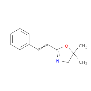 Oxazole, 4,5-dihydro-5,5-dimethyl-2-(2-phenylethenyl)-