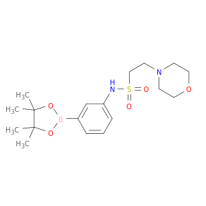 N-[3-(4,4,5,5-四甲基-1,3,2-二氧杂硼杂环戊烷-2-基)苯基]-4-吗啉乙磺酰胺