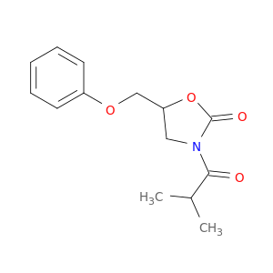 2-Oxazolidinone,3-(2-methyl-1-oxopropyl)-5-(phenoxymethyl)-