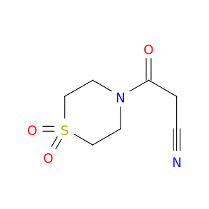 3-(1,1-Dioxo-1lambda6-thiomorpholin-4-yl)-3-oxopropanenitrile