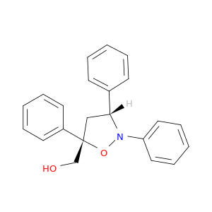 5-Isoxazolidinemethanol, 2,3,5-triphenyl-, (3R,5S)-