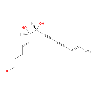 4,12-Tetradecadiene-8,10-diyne-1,6,7-triol, (4E,6R,7R,12E)-