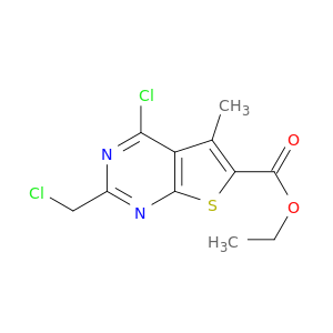 Ethyl 4-Chloro-2-(chloromethyl)-5-methylthieno[2,3-d]pyrimidine-6-carboxylate