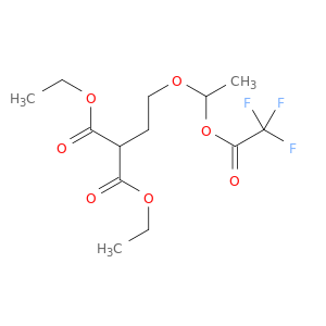 Propanedioic acid, [2-[1-[(trifluoroacetyl)oxy]ethoxy]ethyl]-, diethyl ester