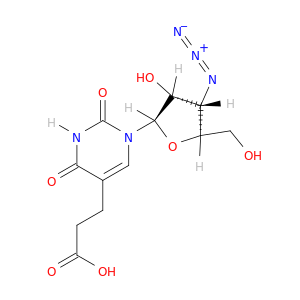 5-Pyrimidinepropanoicacid, 1-(3-azido-3-deoxy-b-D-ribofuranosyl)-1,2,3,4-tetrahydro-2,4-dioxo-