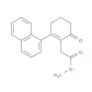 1-Cyclohexene-1-acetic acid, 2-(1-naphthalenyl)-6-oxo-, methyl ester