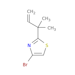 4-溴-2-(2-甲基丁-3-烯-2-基)噻唑