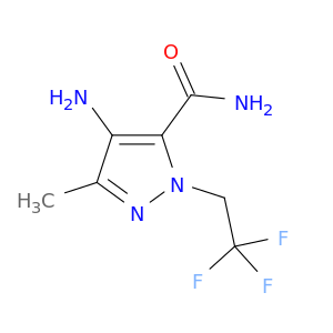 1H-Pyrazole-5-carboxamide, 4-amino-3-methyl-1-(2,2,2-trifluoroethyl)-