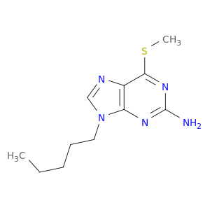 9H-Purin-2-amine, 6-(methylthio)-9-pentyl-
