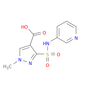 1-METHYL-3-((PYRIDIN-3-YLAMINO)SULFONYL)-1H-PYRAZOLE-4-CARBOXYLIC ACID
