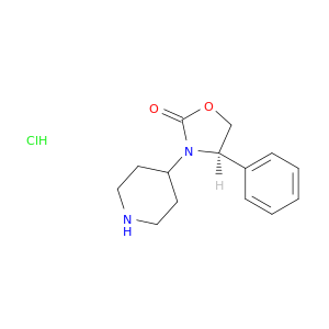 2-恶唑烷酮,4-苯基-3-(4-哌啶基)-,盐酸盐(1：1),(4r)-