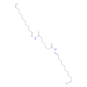 N-(UNDEC-10-ENYLIDENEAMINO)-3-[2-[(UNDEC-10-ENYLIDENEAMINO)CARBAMOYL]ETHYLSULFANYL]PROPANAMIDE