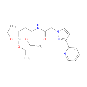 1H-Pyrazole-1-acetamide, 3-(2-pyridinyl)-N-[3-(triethoxysilyl)propyl]-
