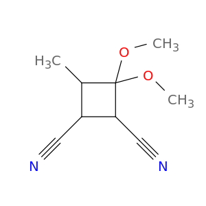 1,2-Cyclobutanedicarbonitrile, 3,3-dimethoxy-4-methyl-