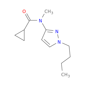 Cyclopropanecarboxamide, N-(1-butyl-1H-pyrazol-3-yl)-N-methyl-
