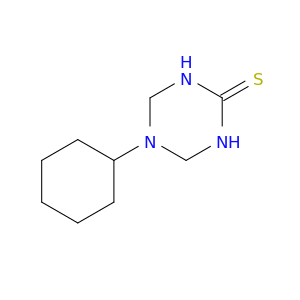 1,3,5-Triazine-2(1H)-thione, 5-cyclohexyltetrahydro-