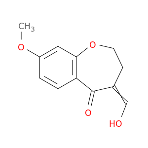 1-Benzoxepin-5(2H)-one, 3,4-dihydro-4-(hydroxymethylene)-8-methoxy-