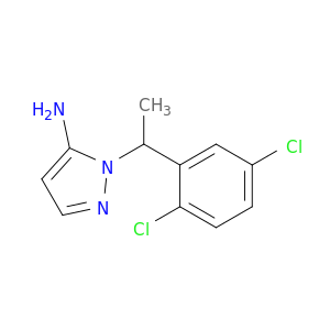 1-[1-(2,5-Dichlorophenyl)ethyl]-1H-pyrazol-5-amine
