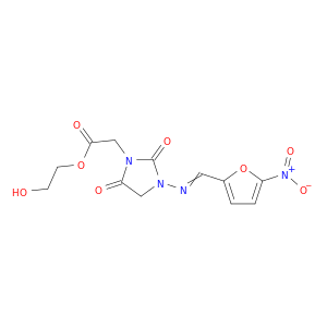 2-hydroxyethyl(3-{[(5-nitrofuran-2-yl)methylidene]amino}-2,5-dioxoimidazolidin-1-yl)acetate