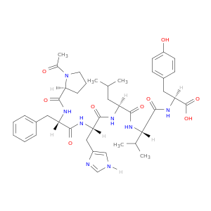 L-Tyrosine,N-[N-[N-[N-[N-(1-acetyl-L-prolyl)-L-phenylalanyl]-L-histidyl]-L-leucyl]-L-valyl]-(9CI)