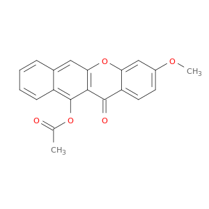 12H-Benzo[b]xanthen-12-one, 11-(acetyloxy)-3-methoxy-
