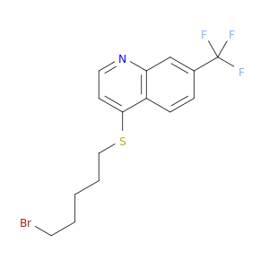 Quinoline, 4-[(5-bromopentyl)thio]-7-(trifluoromethyl)-