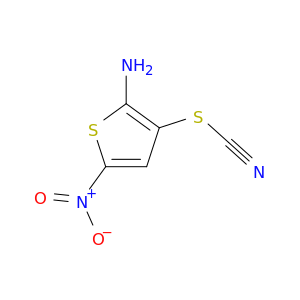 Thiocyanic acid, 2-amino-5-nitro-3-thienyl ester