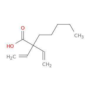 Heptanoic acid, 2,2-diethenyl-