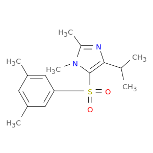 5-[(3,5-dimethylphenyl)sulfonyl]-1,2-dimethyl-4-(1-methylethyl)-1h-imidazole