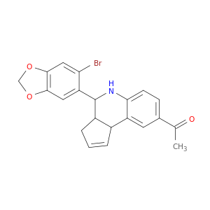 1-((3aR,4S,9bS)-rel-4-(6-溴苯并[d][1,3]二氧戊环-5-基)-3a,4,5,9b-四氢-3H-环戊烷并[c]喹啉-8-基)乙酮