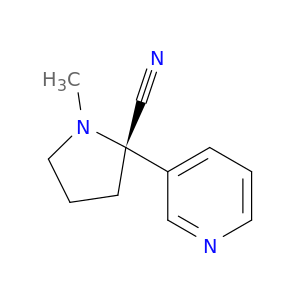 2-Pyrrolidinecarbonitrile, 1-methyl-2-(3-pyridinyl)-, (S)-