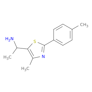 1-[4-Methyl-2-(4-methylphenyl)-1,3-thiazol-5-yl]ethan-1-amine