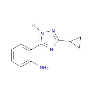 2-(3-cyclopropyl-1H-1,2,4-triazol-5-yl)aniline