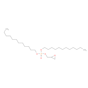 Phosphoric acid, didodecyl oxiranylmethyl ester