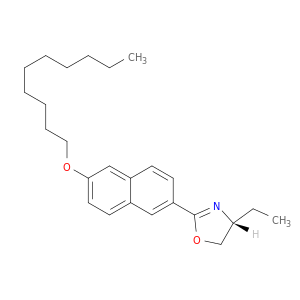 Oxazole, 2-[6-(decyloxy)-2-naphthalenyl]-4-ethyl-4,5-dihydro-, (4R)-