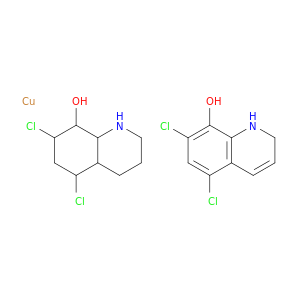 copper; 5,7-dichloro-3,4,4a,5,6,7,8,8a-octahydro-2H-quinolin-8-ol; 5,7-dichloro-2H-quinolin-8-ol