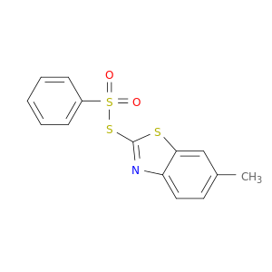 Benzenesulfonothioic acid, S-(6-methyl-2-benzothiazolyl) ester