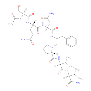 L-Valinamide,1-[2-[[N2-[N2-(N-acetyl-L-seryl)-L-glutaminyl]-L-asparaginyl]amino]-3-phenylpropyl]-L-prolyl-L-valyl-,(S)- (9CI)