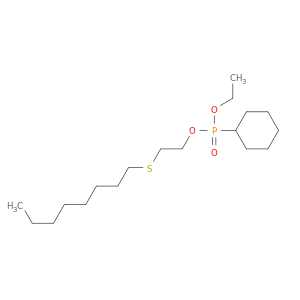Phosphonic acid, cyclohexyl-, ethyl 2-(octylthio)ethyl ester