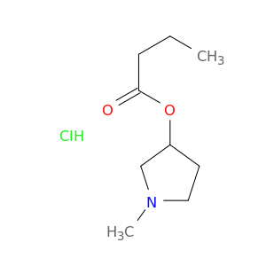 Butanoic acid, 1-methyl-3-pyrrolidinyl ester, hydrochloride