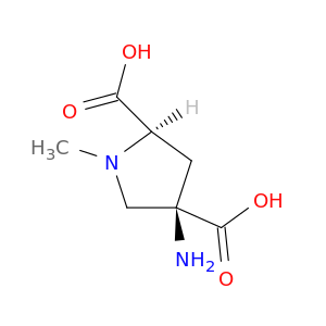 2,4-Pyrrolidinedicarboxylicacid, 4-amino-1-methyl-, (2R,4R)-